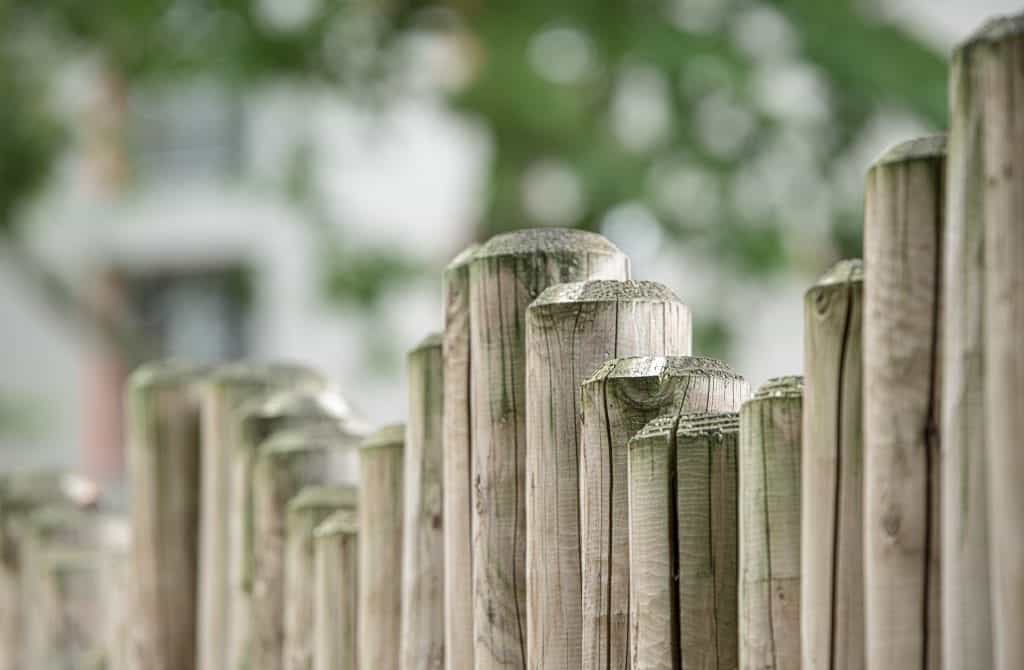 wooden poles