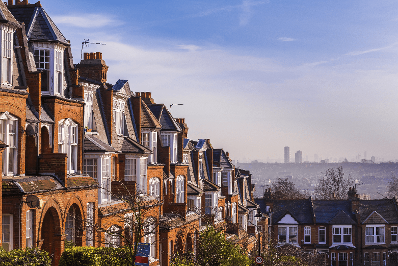 skyline view of terraces